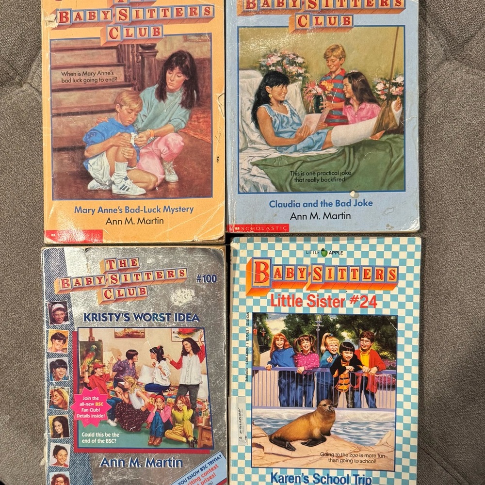 The Baby-Sitters Club Book Set - 4 paperback books (the original series)